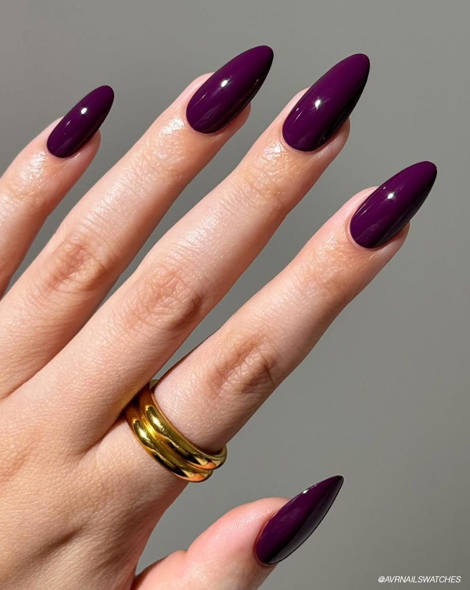 Plum Nails Are the Deep, Moody Manicure Taking Over Fall