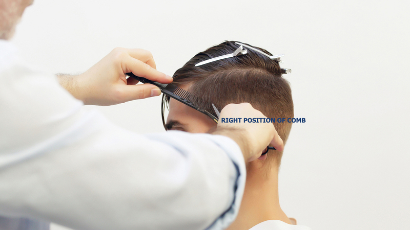 Photo of a man getting his hair cut