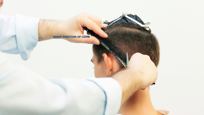 Photo of a man getting his hair cut