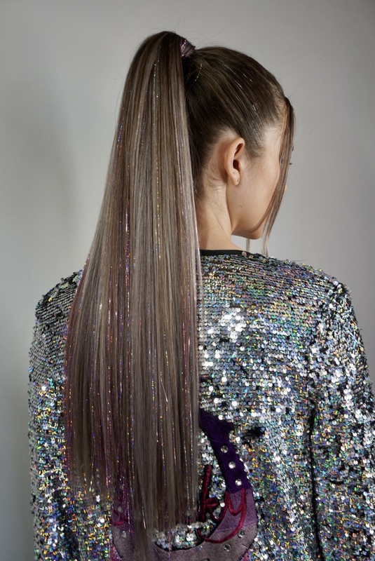 High Pony with Tinsel