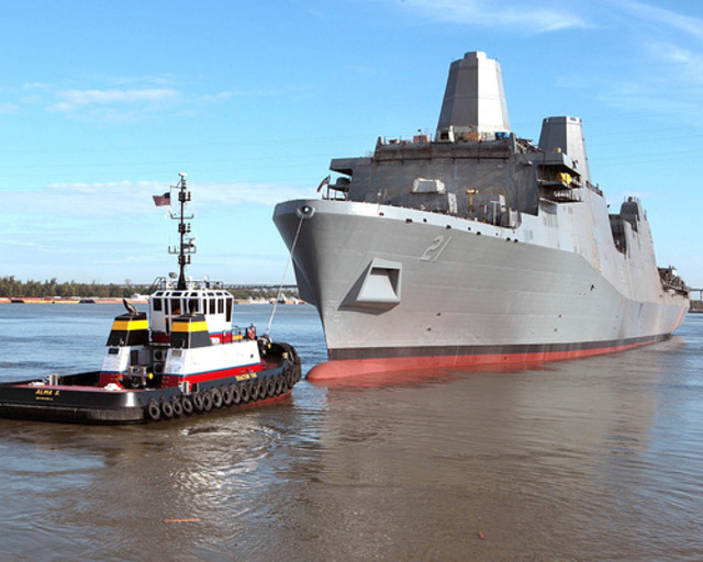 Here SHE is,the USS New York, made from the World Trade Center !