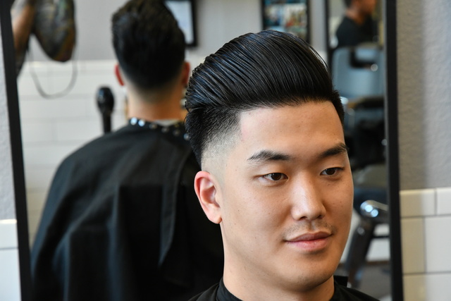 Skin fade pomp