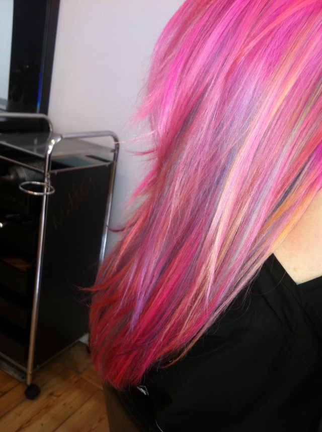 neon hair
