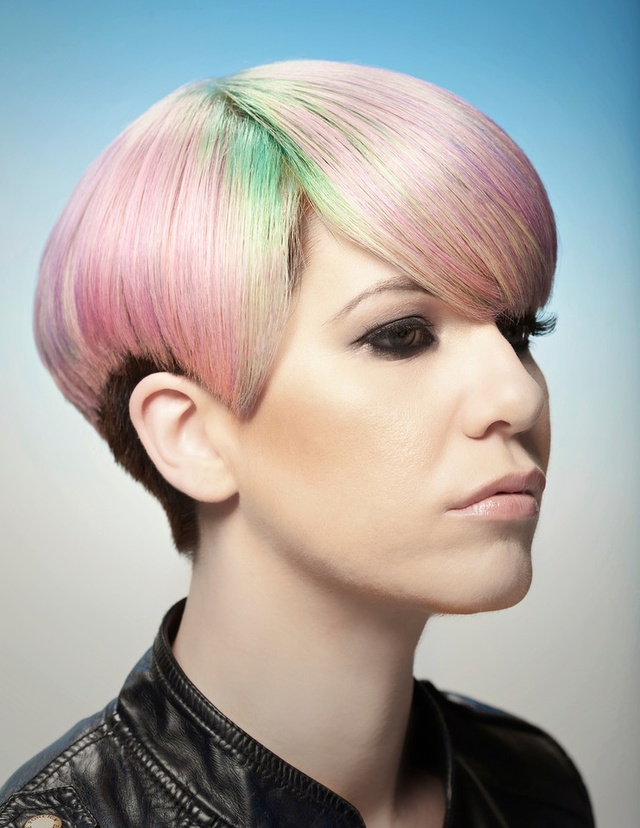Eddie Avalos of Carlton Hair Montclair. Submission for Goldwell Color Zoom, 2013. Photo: Phillip Matthew Photography