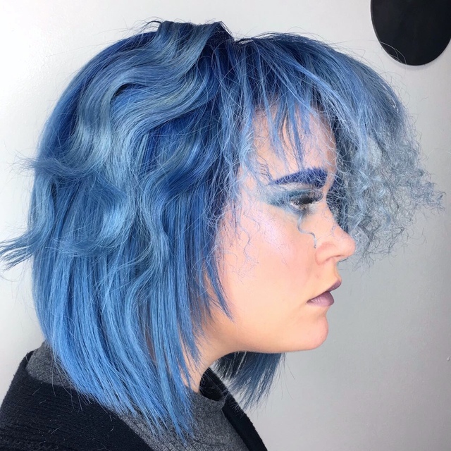 Textured blue