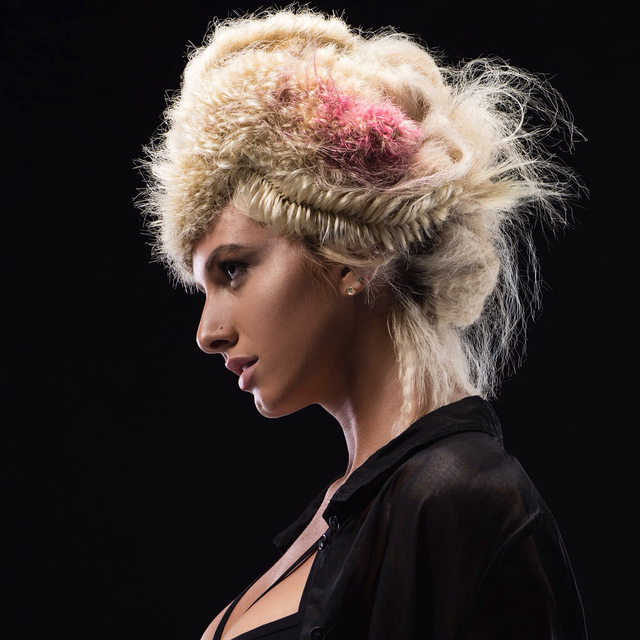 Tule crochet & strands 
Weaved braids 