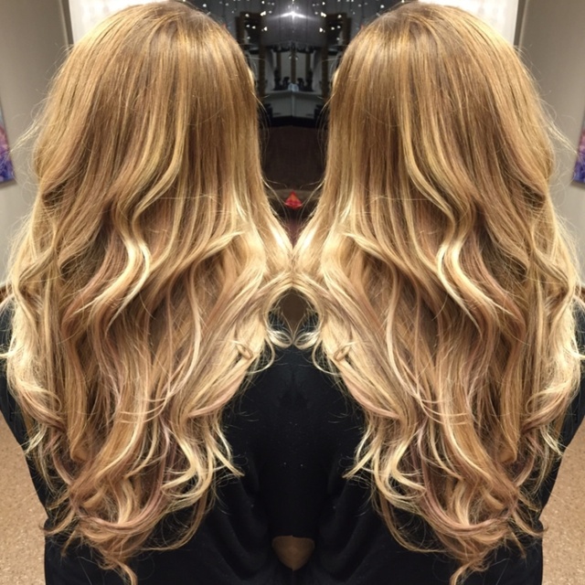 Long hair, balayage 