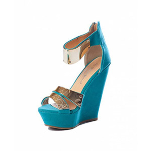 Lucky-21-Gold-Plated-Wedge-Sandal-in-Teal