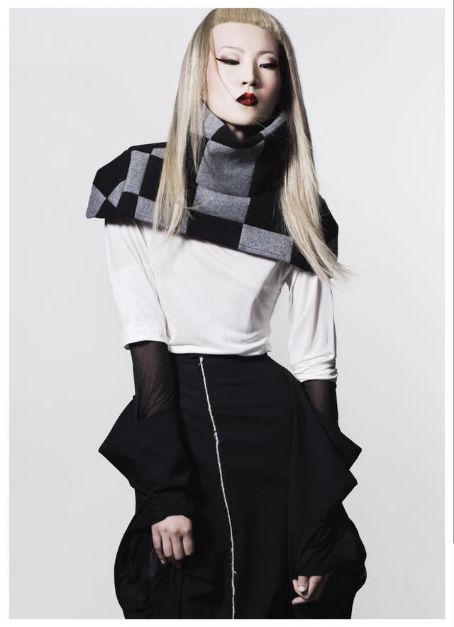 HAIR- Josh Angell PHOTOGRAPHER - Jessica Sim MAKEUP- kei kei  MODEL- red11