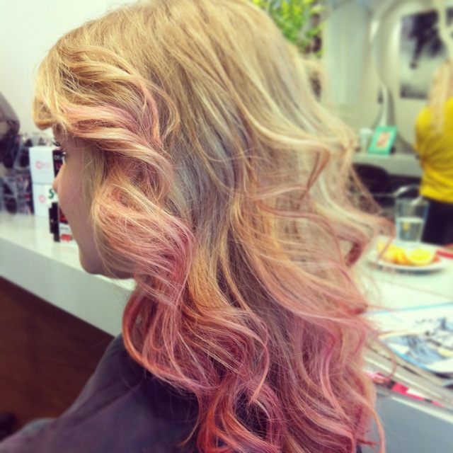 pink ombre