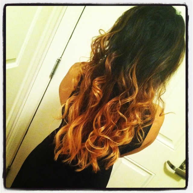 Ombre curls