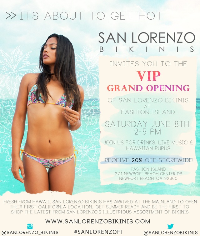 SAN LORENZO FASHION ISLAND INVITE