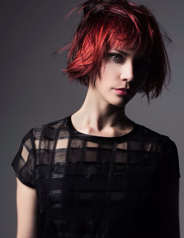 Textured Bob  Hair color and cut Katrina Beede. Photo Nick Berardi.  Model Sierra Kane