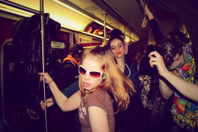 Single subway car