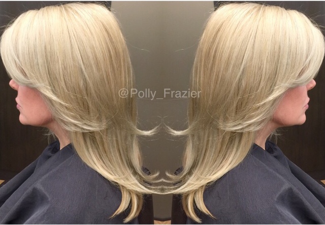 Beautiful creamy blonde... Tons of Foil 40 volume bleach with RoMaxx 20 min no heat, light shampoo RoZen blown into the hair. Feels amazing!! 