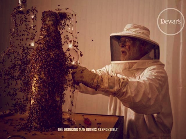 Dewars Bee Bottle