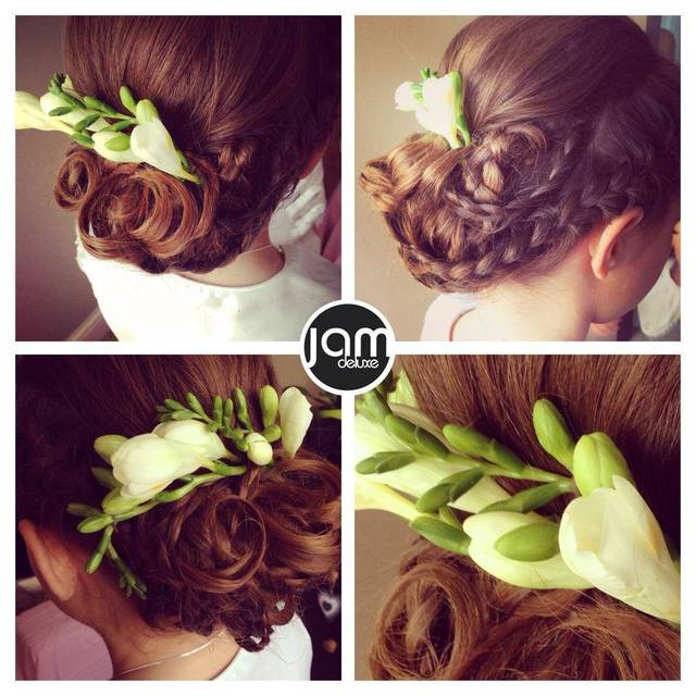 plaited updo