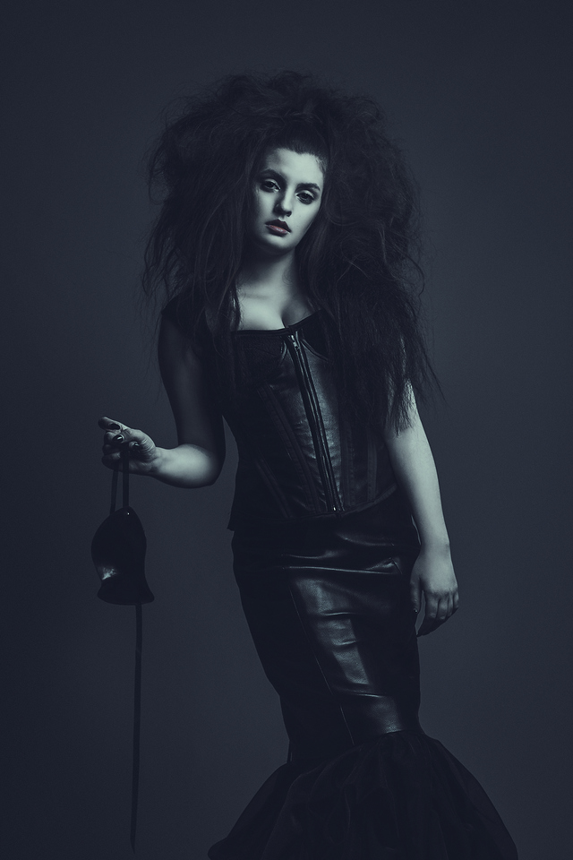 Nyx, a primordial goddess and queen of the night. 