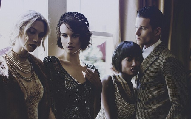 Hair & Makeup: Walter Fuentes; Photo: Nicollette Mollett; Models: Roxanna Redfoot, Andrea Haag, Amber Griffin, Trevor Burchett