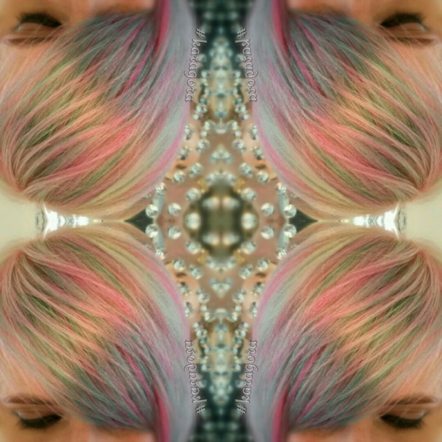 Pink and green pixie