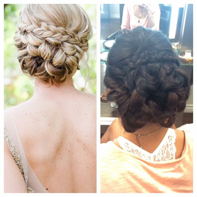 Desired look on the left; end result on the right
