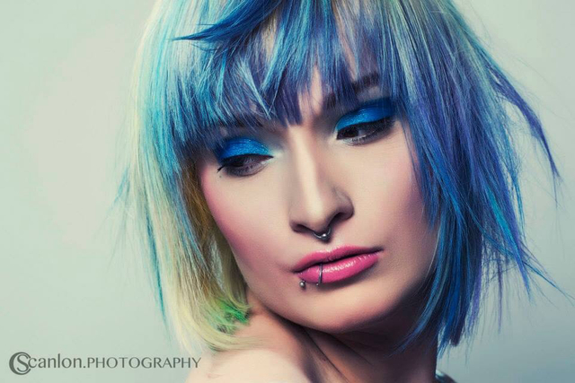 Photography-CScanlon Photography.  MUA-Gwen Reece.  Hairstylist-Johny Campbell.  Cut & colour-Chloe Hamilton.  Model-Kohtoni Alt Model