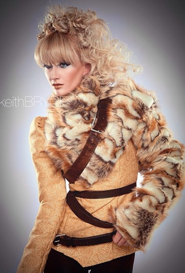 Faux Fur Hair By Amy Freudenberg Make-Up Sherri Curtis Model Jen Amber Photographer and Wardrobe Keith Bryce  