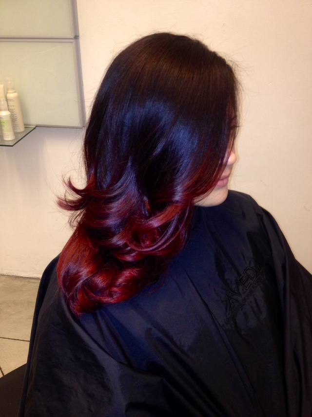 Red ombré