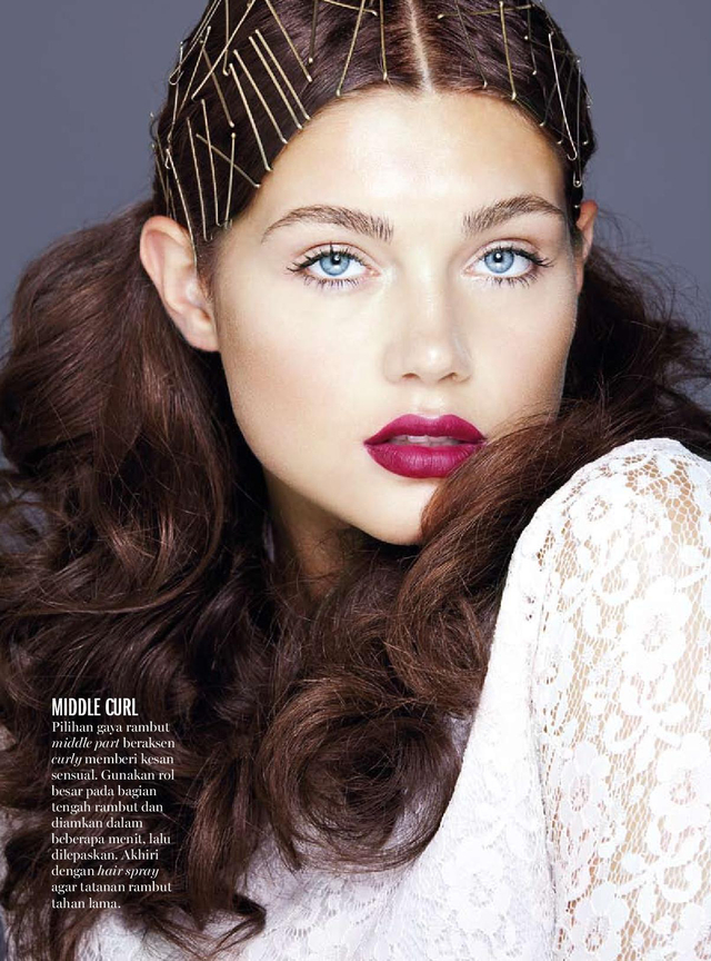 CURLS for Marie Claire ID.  Photographer: Dorit Thies, Makeup: Dana Delaney, Model: Alex Long Hair: Ashley Lynn Hall using Amika