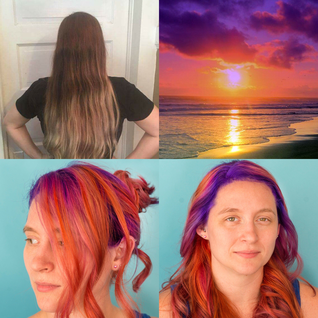 Samantha Nichols Wernet. Before, Inspiration, and After. The Florida Sunset