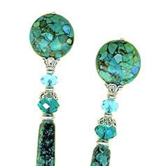 Turquoise Mosaica Special Edition LongLocks PearliStix Hair Sticks