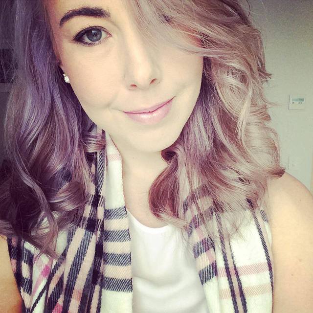 Purple Grey Hair