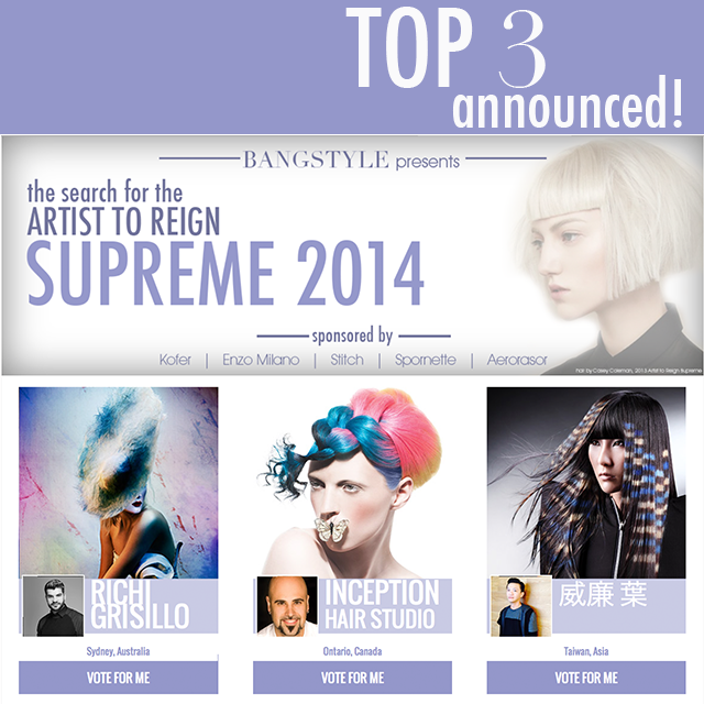 TOP 3!! Congrats and keep voting! 