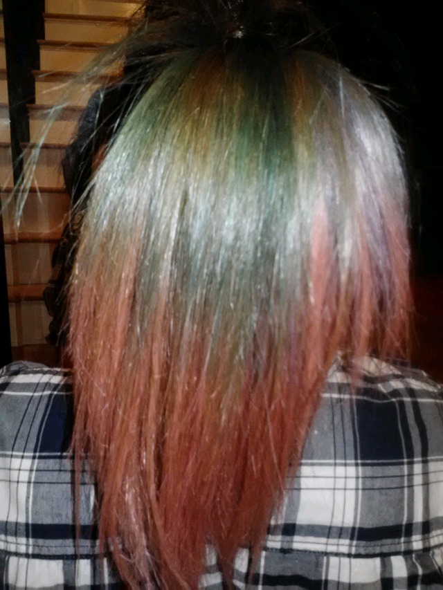2 colored hair
