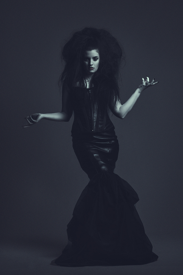 Nyx, a primordial goddess and queen of the night. 