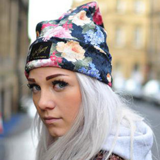 Flowered-Beanie