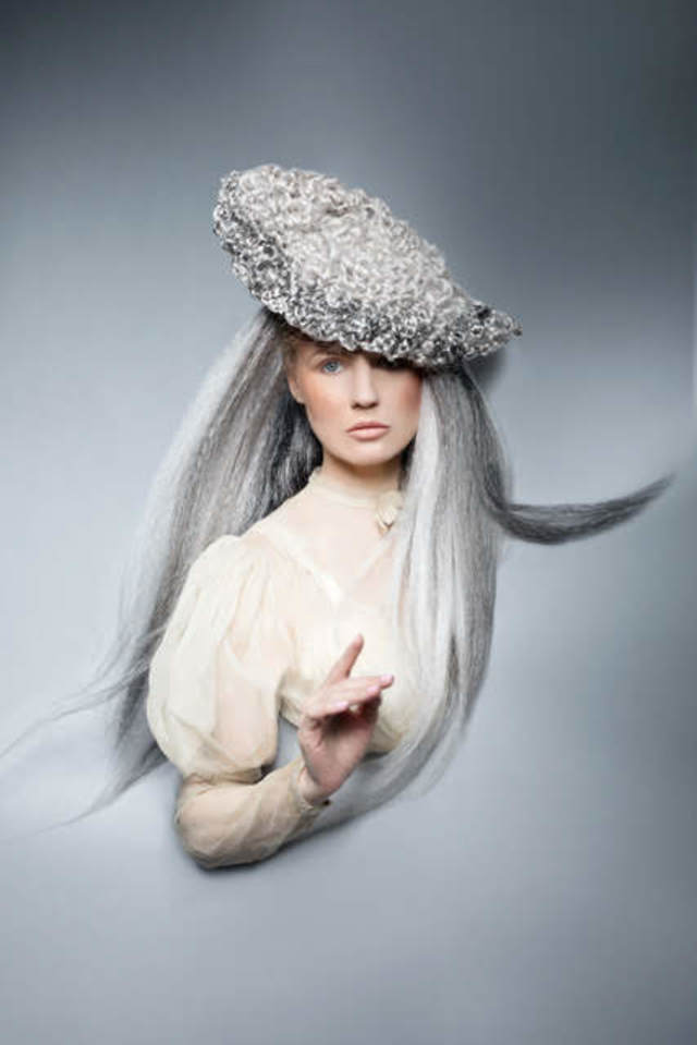 Crochet hair art