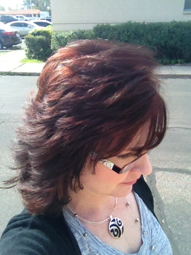 Client wanted hair to match the color of her new car