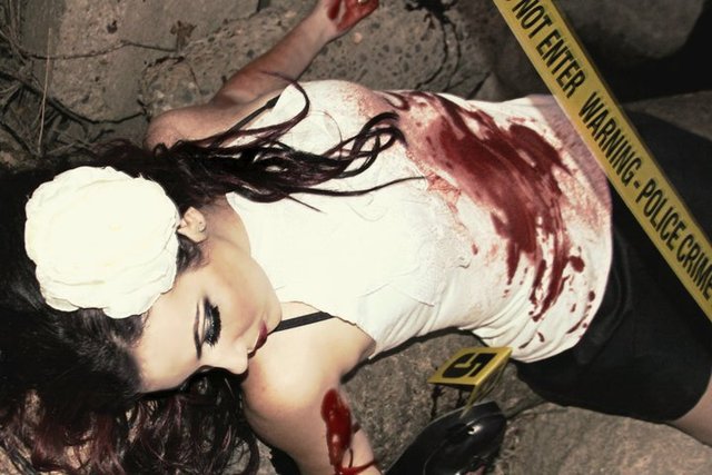 crime scene photoshoot