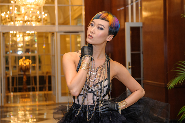 Intercoiffure ICON'S of Color Award Sue Pemberton's Model