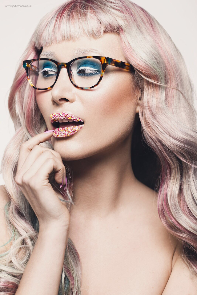 Hair by me makeup Claire Nisbet model Shannon Bradley photo Jodie mann