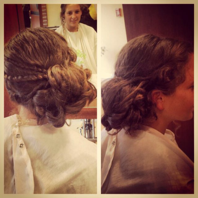 Side updo/ Nikki Price 