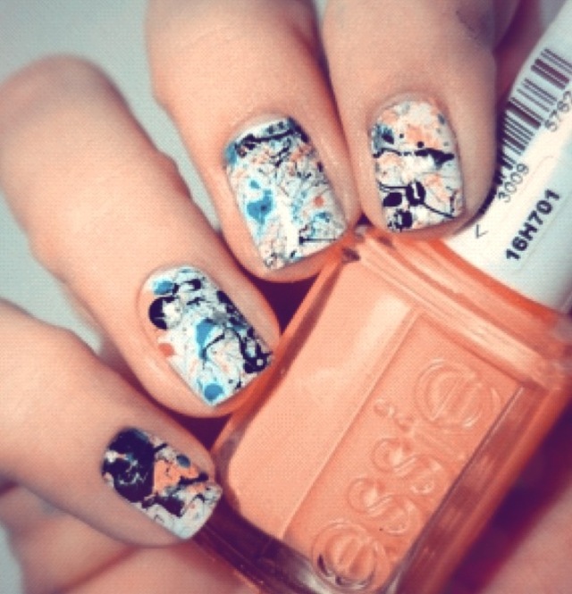 Splatter Nail Art