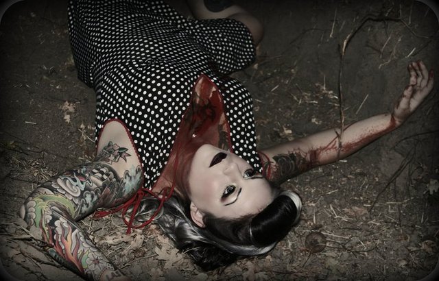 crime scene photoshoot