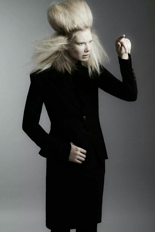"Black Lilium" HUF Magazine; Hair &Mu: Walter Fuentes; Photo: Sergio Garcia; Styling: Jamie Gorden; Muse: Kelly Gillespie
