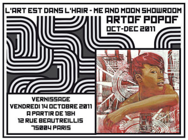 Flyer Expo Artof Popof chez Me&amp;Moon