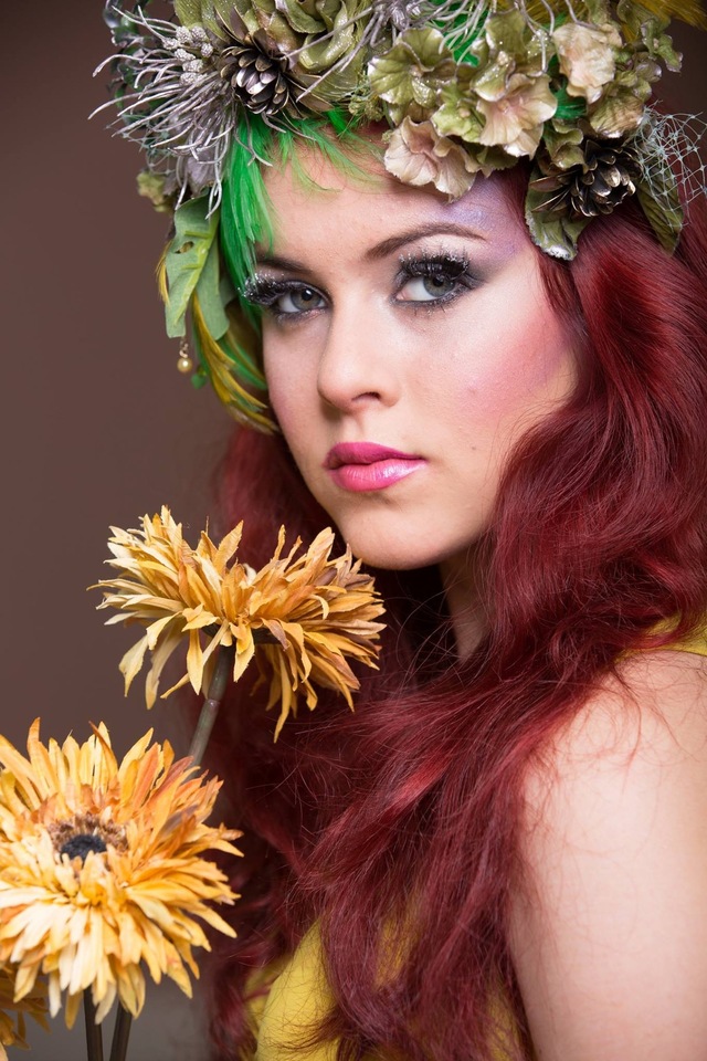 Red hair painting