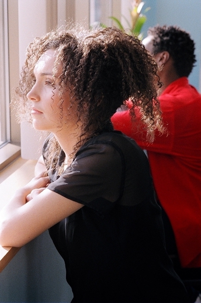 Straw set on naturally straight hair