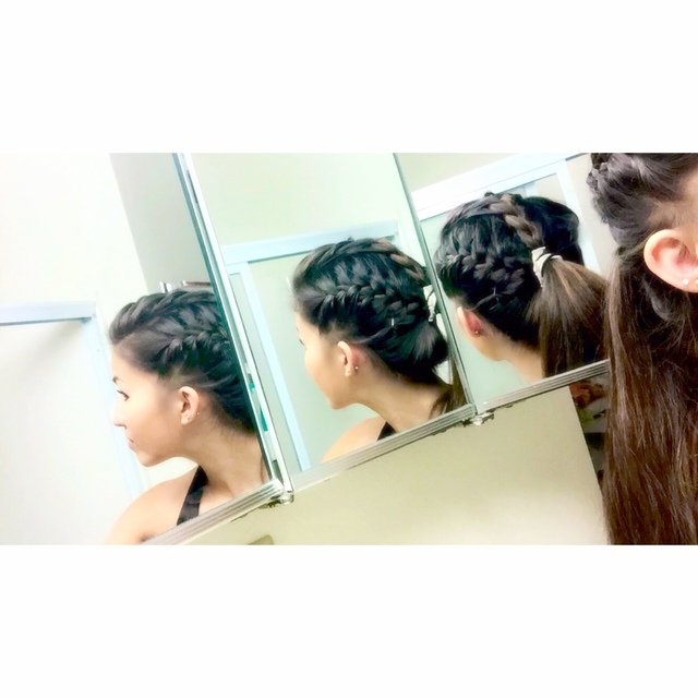 Three Braids into a Ponytail 
