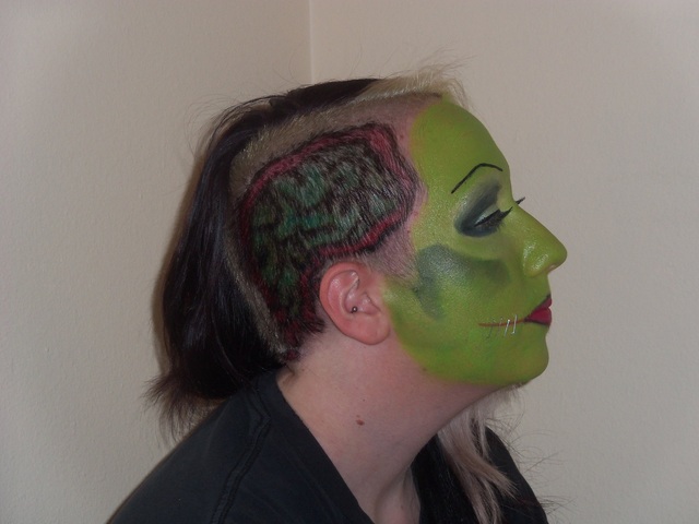 Zombie makeup for Zombie Walk in Tucson